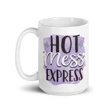 Hot mess express white glossy mug 15oz